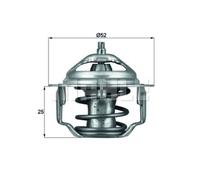 Termostato, refrigerante MAHLE TX 64 82