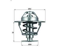 Termostato, refrigerante MAHLE TX 86 76D para NISSAN 300ZX (Z31) 3 1984-1987