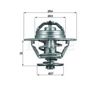 Termostato, refrigerante MAHLE TX 93 83D