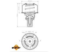 Termostato, refrigerante NRF 725007