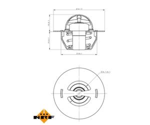 Termostato, refrigerante NRF 725129