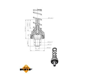 Termostato, refrigerante NRF 725203