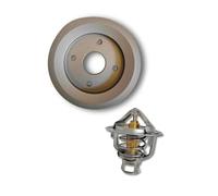 Termostato Refrigerante Para Nissan para Patrol Rd28 | Rd28t Rd28ti 160 260 Y60 Y61 Ac Kit Herramientas Polea Reducida + Termostato Africano 76,5 Grados