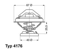 WAHLER 4176.85D Termostato, refrigerante