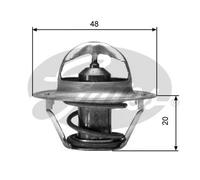 Termostato sin carcasa (cárter) TH00391G2 GATES para FORD AUDI VW