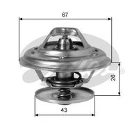 Termostato sin carcasa (cárter) TH01991G1 GATES para MERCEDES-BENZ VOLVO PUCH