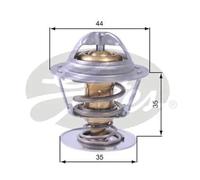 Gates Termostato de refrigerante TH43688G1 para JAGUAR XF/XJ/S-Type, PEUGEOT 407/607, CITROËN C6/C5
