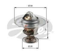 GATES Termostato, refrigerante para HYUNDAI: Getz, Santa Fe, Tucson, i30, Accent, Sonata, Trajet, Grandeur, Elantra, Matrix (Ref: TH47685G1)