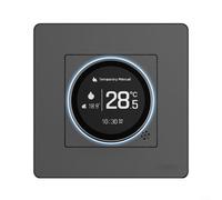 Termostato Smart Knob para Tuya con brillo ajustable y soporte multilingüe para sistemas de calefacción del hogar (GB-blanco)