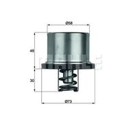 MAHLE Aftermarket Termostato, refrigerante (Ref: THD 1 75)