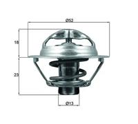 Termostato TX 175 95D MAHLE para RENAULT NISSAN