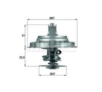 Mahle Original Termostato refrigerante TX 25 80D con junta 80°C