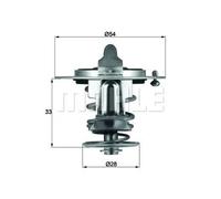 Termostato TX 72 82 MAHLE para ROVER MITSUBISHI MAZDA NISSAN FORD AUSTIN