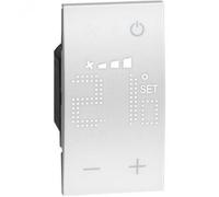 TERMOSTATO VIVO AHORA CON PANTALLA RETROILUMINADA 2 MÓDULOS BLANCOS KW4691