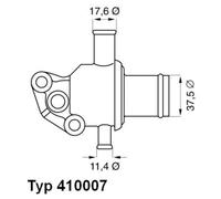 Termostato Wahler De Refrigerante Con Junta 87°C Para Fiat Cinquecento