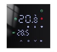 Termostato WiFi con control remoto con pantalla LCD y función de memoria para aplicaciones de calefacción de suelo eléctrico (caldera de gas negra 3A)
