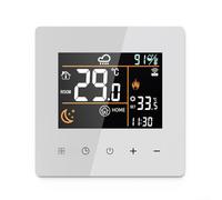 Termostato WiFi con controlador digital de pantalla LCD, horario programable de calefacción de habitación, control inalámbrico compatible (blanco-3A)