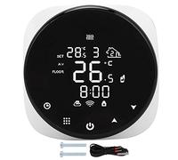 Termostato WiFi Inteligente 16A para Calefacción Suelo Radiante Eléctrico y Agua, Control Remoto y Programable AC90-240V - para Calderas Gasoil, Compatible con Netatmo, Tado y