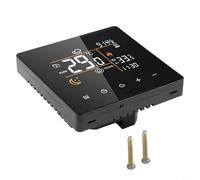 Termostato WiFi inteligente de 86 mm con control de aplicación para tuya | Pantalla LCD a color, seca para control de contacto, se adapta a caja de 86 mm, para soporte de la aplicación Tuya