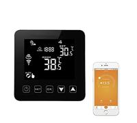 Termostato WiFi inteligente Inicio Tuya Termostato Smart Air Acondicionador Controlador WiFi Calefacción Termostato Digital(Nero)