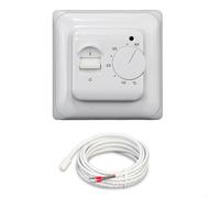 Termostato WiFi para calefacción por suelo radiante, control de temperatura Smart Home con aplicación de control, empotrable, digital, 220 V, blanco (RTC70.26)