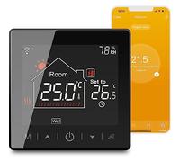 Termostato WiFi Tuya,Cronotermostato Inteligente con Control de App por Voz/Pantalla LCD,Termostatos de Pared programables para calefacción eléctrica 16A,Compatible con Alexa/Google Assistant