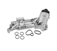 Termostatos del motor Carcasa del filtro de aceite del enfriador de aceite del motor, compatible con Trax 2013-2019, 12992593 93186324 Termostato de refrigerante del motor