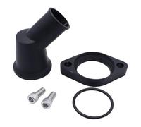 Termostatos del motor Carcasa del termostato de cuello agua 15°/45°/90° compatible con Chevrolet SBC BBC 283 302 305 327 350 383 396 427 454 502 Refrigerantes Del Motor(IP-1082-45-BK)