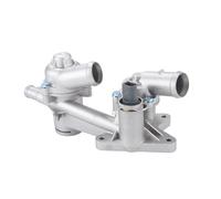 Termostatos del motor Controlador de termostato de refrigerante para motor de coche, 1 unidad, 03C121111AM, plateado, mejorado, apto para VW Polo, Bora y Sagitar. Termostato de refrigerante del motor