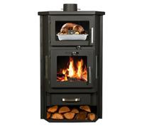 Termostufa Estufa de leña hidro y con horno BALKAN ENERGY Feniks RNE, 26kW