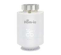 Termoválvula Inteligente Hom-TERMOV2 Adicional Hom-io, Control Remoto multihabitación 5-30 °C, Ventana Abierta, anticongelante, Compatible con termostato WiFi y Sistemas Smart Home