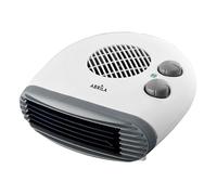 Termoventilador 2000W Blanco Horizontal, 2 Potencias, 3 Funciones, Termostato Regulable, 12x24x24 cm, Ideal para Calefacción y Ventilación.