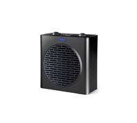 Black+Decker - Calefactor cerámico compacto 1500W con calentamiento PTC, potencia regulable, 3 modos, termostato electrónico regulable, sistema de seguridad anti-vuelco, negro mate.