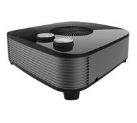 Cecotec Calefactor Eléctrico Bajo Consumo ReadyWarm 2050 Max Horizon Black. Termoventilador de 2000W, 3 Modos de Funcionamiento, Ligero, Termostato Regulable, Manual, Seguridad Autoapagado
