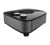 Cecotec Calefactor Eléctrico Termoventilador ReadyWarm 2060 Max Horizon Black. 2000W, 2 Niveles de Potencia, Bajo Consumo, 3 Modos de Funcionamiento, Uso Sencillo, Ligero, Estable y Negro