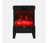 Chimenea Eléctrica Abrila FRISCO 1800W Negro Efecto Llama PTC