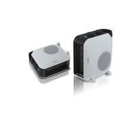 SOGO Calefactor Bajo Consumo - Calefactor Baño Compacto con 2 Niveles de Calor 1000W/2000W - Calefactor Eléctrico Portátil con Protección Sobrecarga y Asa - Ideal para Hogar Cocina y Comedor