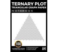Ternary Plot Notebook: Triangular Graph Paper with 100% Composition Scale | Precision Ternary Diagram Grid | 100 Numbered Pages with Table of Contents | DIN A4 Size
