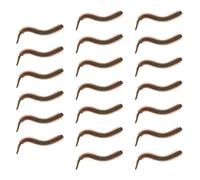 TERNCOEW 20 cebos de pesca artificiales suaves de 7,5 cm, accesorio de aparejos de pesca, gusanos de arena, cebos de arena artificial, TPE