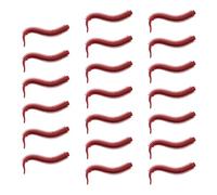 TERNCOEW 20 cebos de pesca artificiales suaves de 7,5 cm, accesorio de aparejos de pesca, gusanos de arena, cebos de arena artificial, TPE