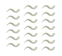 TERNCOEW 20 cebos de pesca artificiales suaves de 7,5 cm, accesorio de aparejos de pesca, gusanos de arena, cebos de arena artificial, TPE