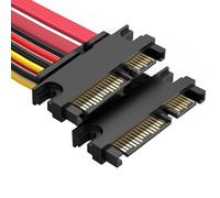 TERNCOEW Cable adaptador universal de 15 + 7 pines macho a macho, durabilidad, ABS, PVC, construcción, cable de datos de alimentación, fácil instalación, intercambio en caliente, línea de datos de