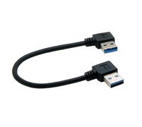 TERNCOEW Cable de extensión USB 3.0 macho a cable de extensión con conectores en ángulo de 90 grados para una transferencia de datos eficiente a cable USB