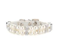 TERNCOEW Collar de perro con diamantes de imitación ultra intermitentes para boda, para perros pequeños, gatitos, collar brillante para boda, joyería de cristal