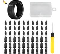 TERNCOEW Crisis - Juego de herramientas de fijación de neumáticos, 30 salidas grandes, 30 salidas pequeñas, para sellado rápido de fugas en carretera, juego de reparación de salida de neumáticos de