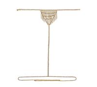 TERNCOEW Elegante cadena de cinturón de diamantes de imitación hecha a mano, accesorio de joyería brillante portátil para mujeres de moda para vacaciones