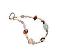 TERNCOEW Llavero con colgante de correa de teléfono con estampado animal clásico con clip resistente para una fijación segura, elegante cordón para teléfono, Jade azul claro, Talla única