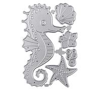 TERNCOEW Plantilla de metal con diseño de caballito de mar para álbum de recortes, tarjetas de papel, plantilla de troquelado, decoración de manualidades