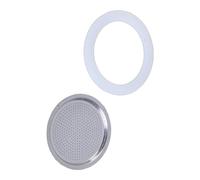 TERNCOEW Recambio para cafetera espresso, filtro y junta de acero inoxidable, silicona flexible, anillos de sellado de repuesto para cafetera