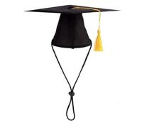 TERNCOEW Sombrero de graduación para gatos y perros, disfraz de fiesta para mascotas, divertido cinturón de ajuste para mascotas, disfraz de perro de graduación